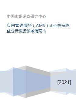 应用管理服务 ams 企业投资收益分析投资领域渭南市